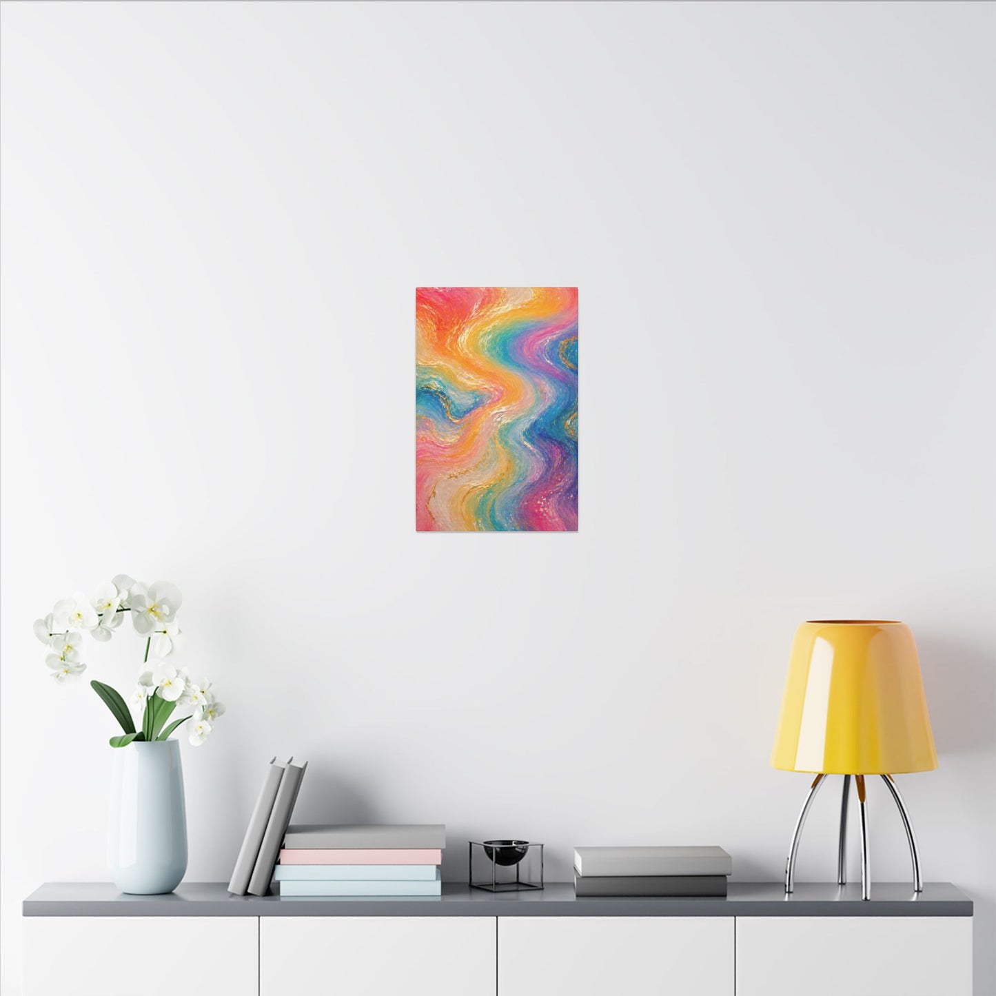 Rainbow Wave — Matte Canvas Wall Art