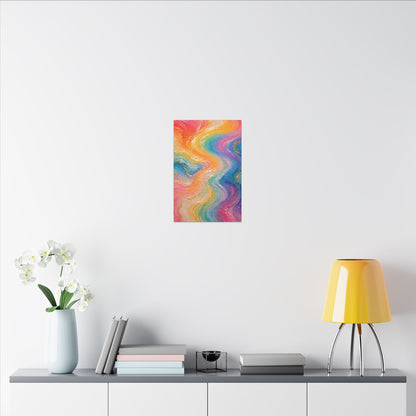 Rainbow Wave — Matte Canvas Wall Art
