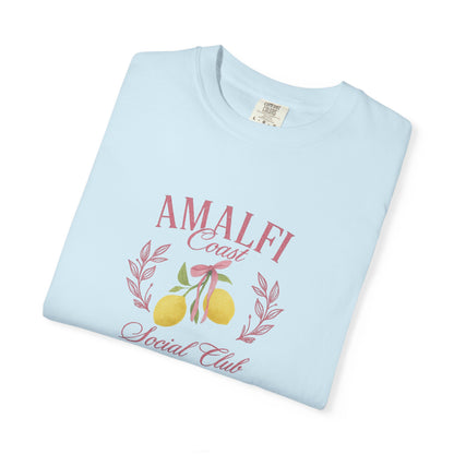 Amalfi Coast Social Club Pink Oversized T-shirt