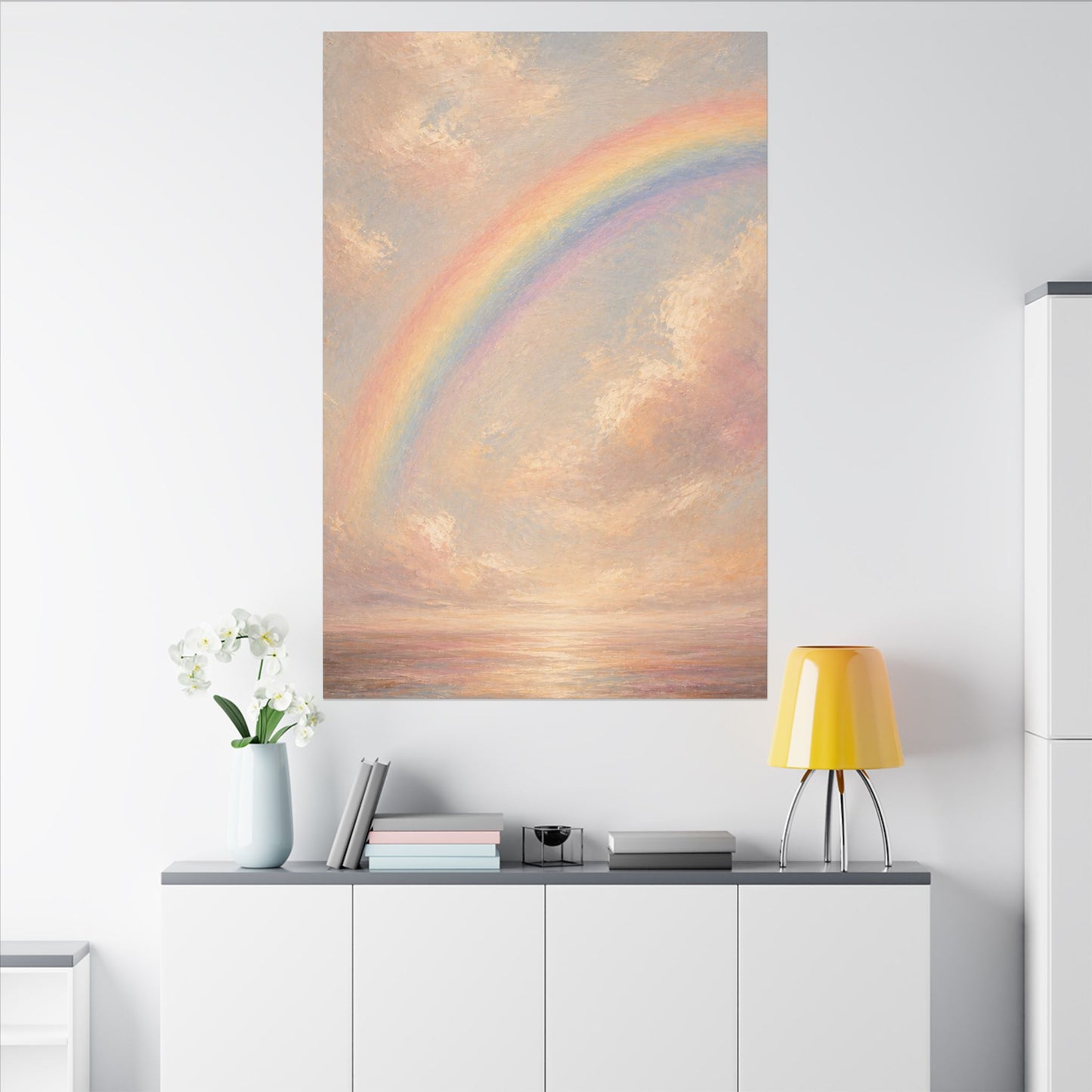 Rainbow Horizon Canvas Print — Matte Stretched Canvas
