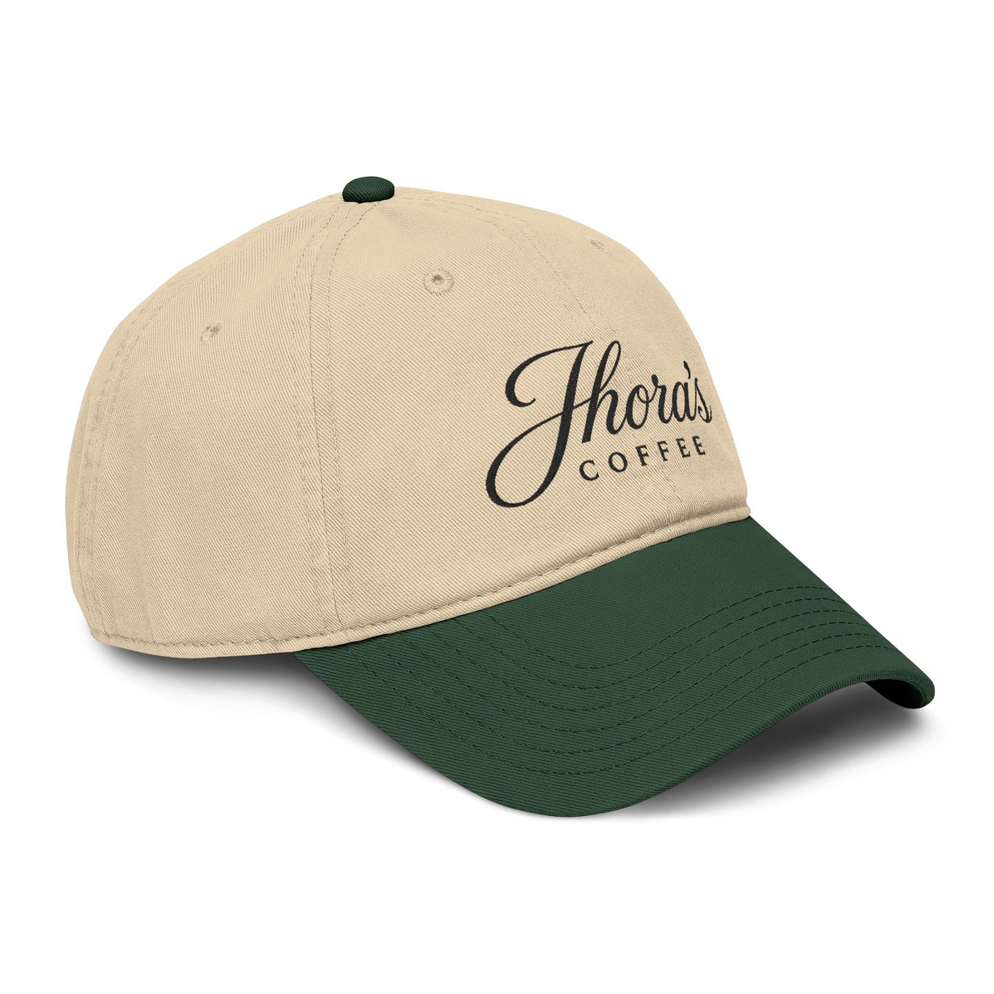 Jhora's Coffee Embroidered Baseball Cap