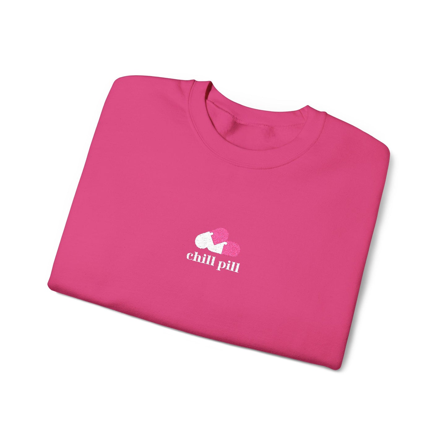 Chill Pill Embroidered Crewneck Sweatshirt