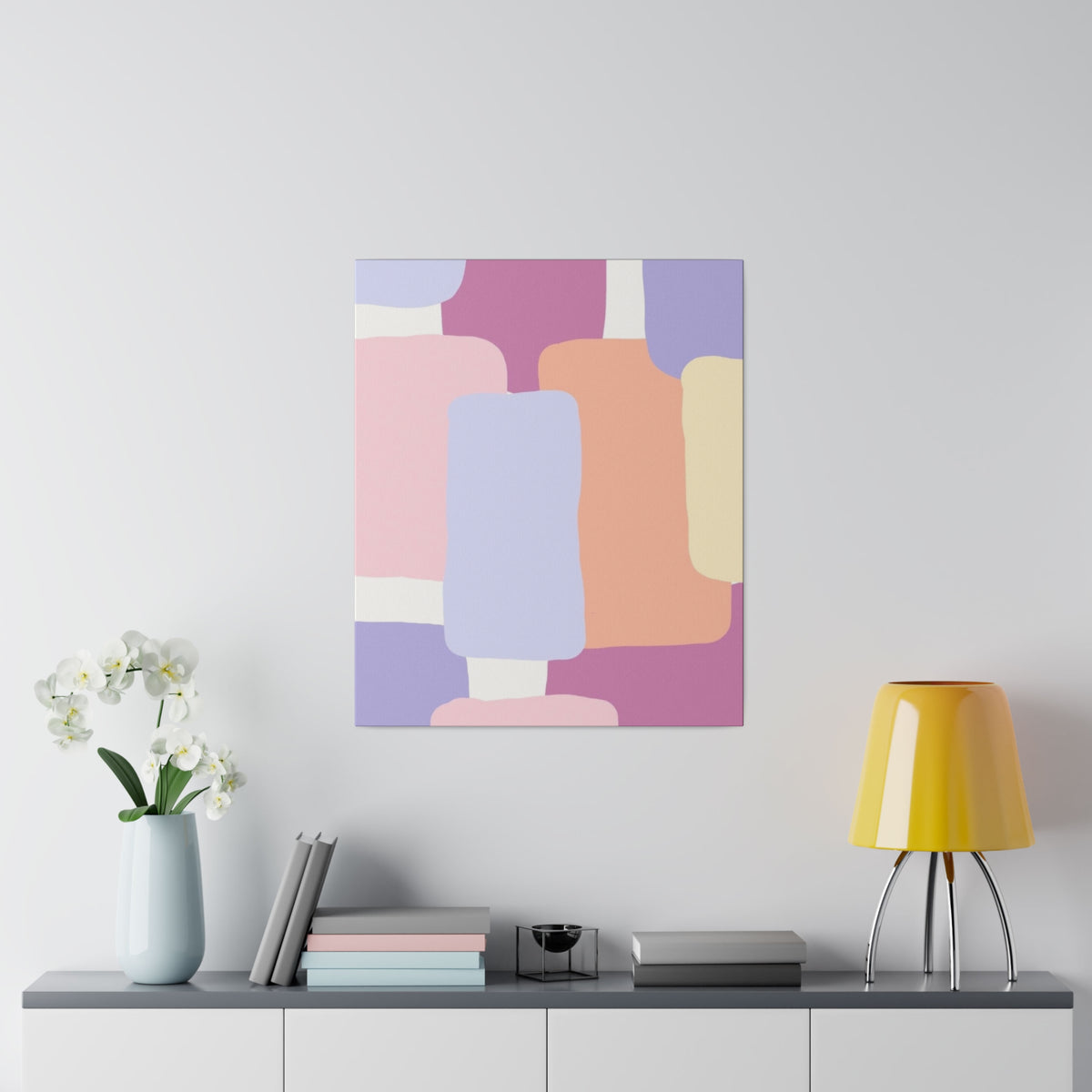 Technicolor Beat Matte Canvas, Stretched
