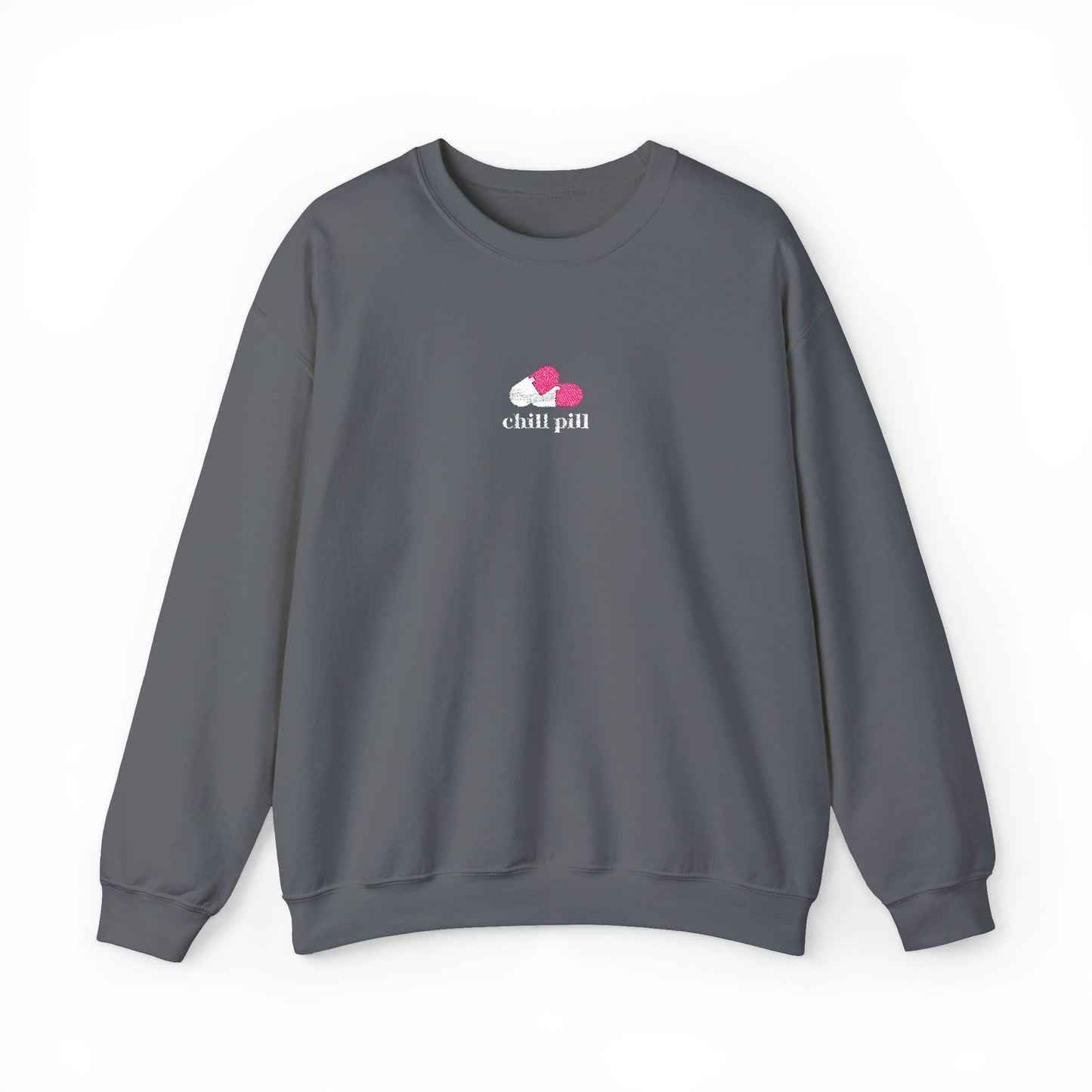 Chill Pill Embroidered Crewneck Sweatshirt