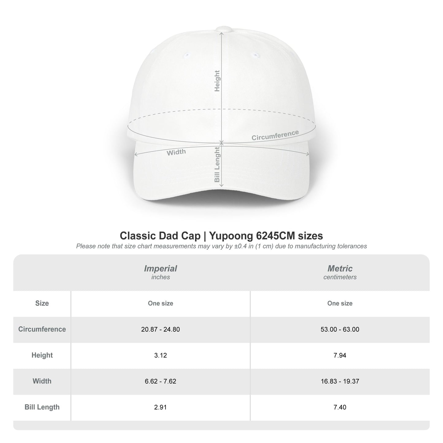 Personalized Embroidered Classic Dad Cap