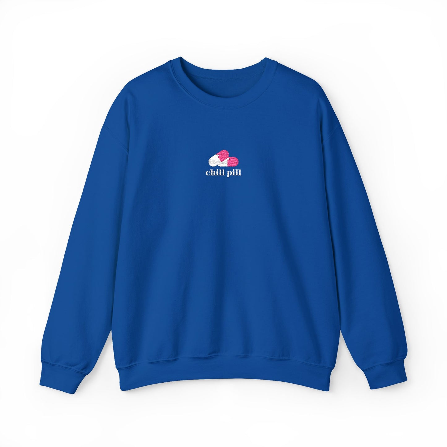 Chill Pill Embroidered Crewneck Sweatshirt