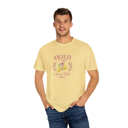 Amalfi Coast Social Club Pink Oversized T-shirt
