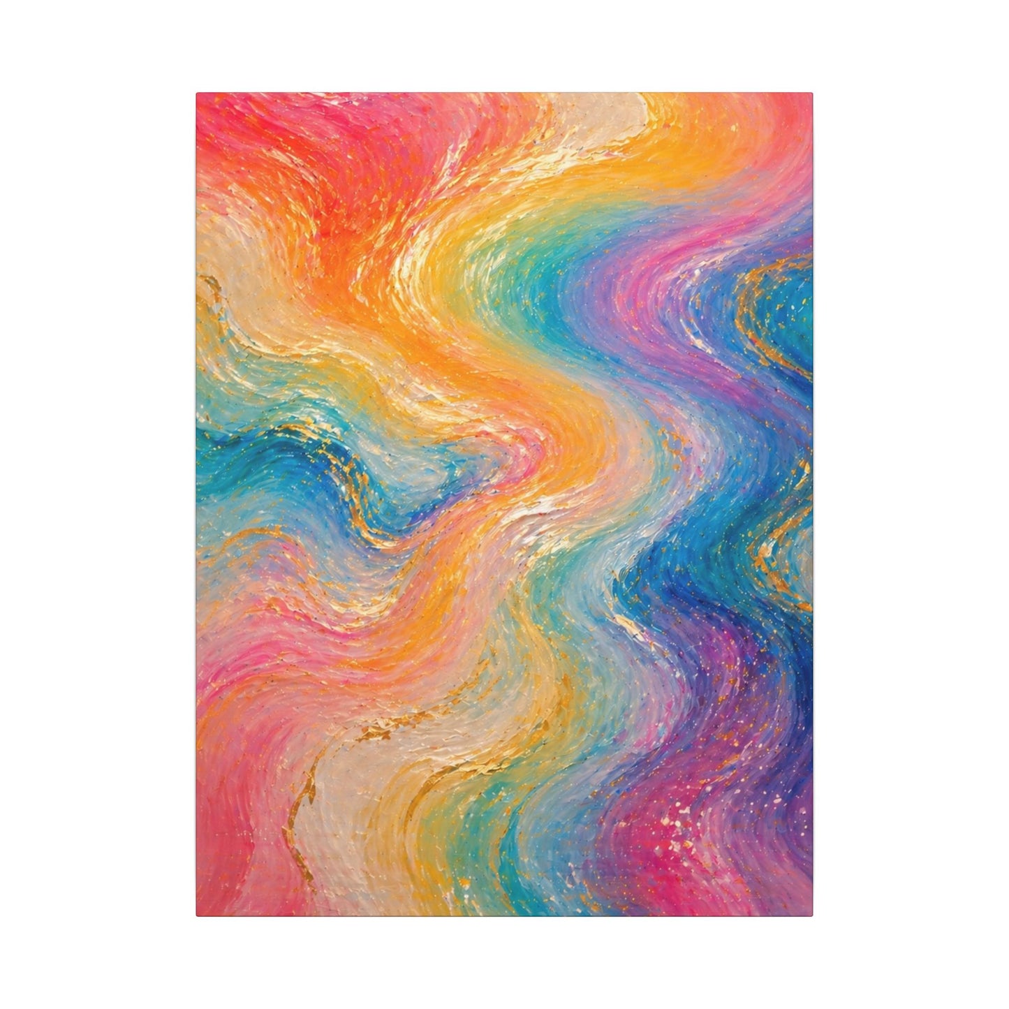 Rainbow Wave — Matte Canvas Wall Art