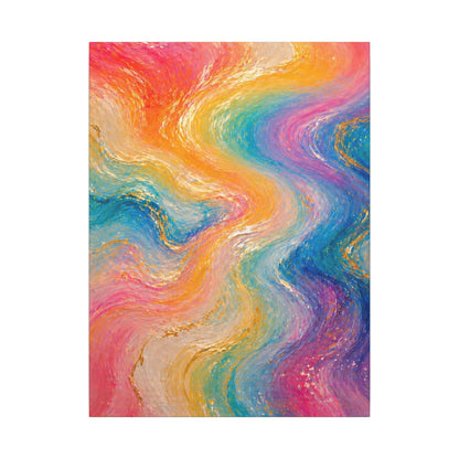 Rainbow Wave — Matte Canvas Wall Art
