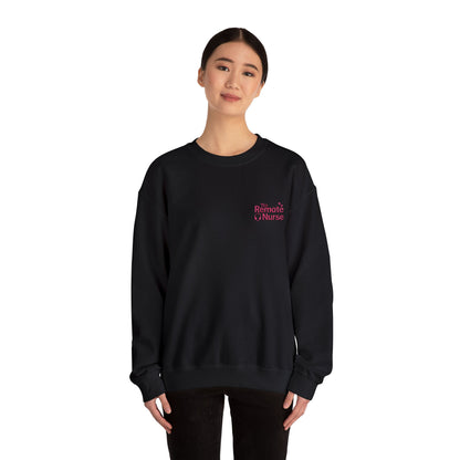 The Remote Nurse Embroidered Crewneck Sweatshirt