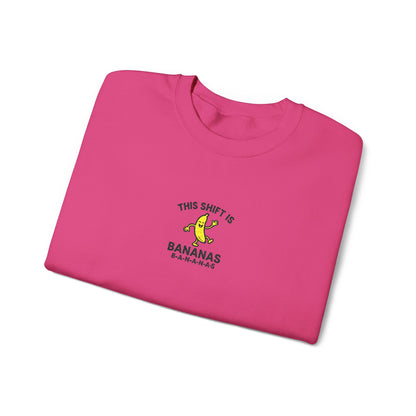 This Shift is Bananas Dancing Embroidered Crewneck Sweatshirt