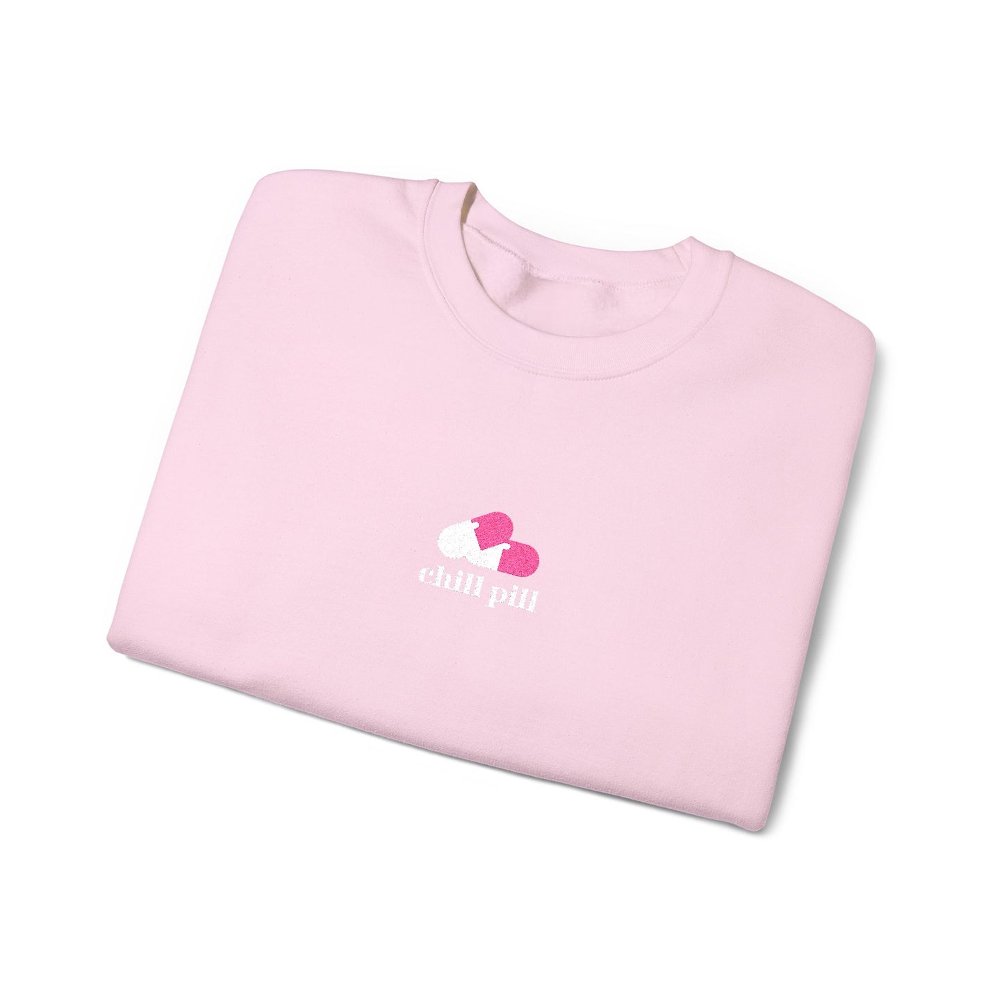 Chill Pill Embroidered Crewneck Sweatshirt