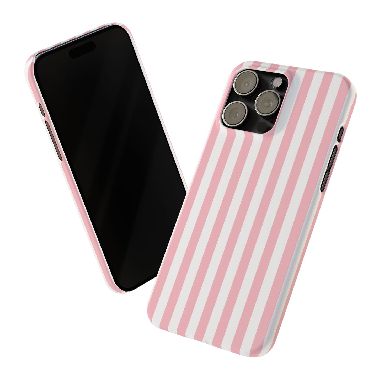 Pink Striped Summer Slim iPhone Case