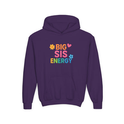 Big Sis Energy Kids Youth Hoodie