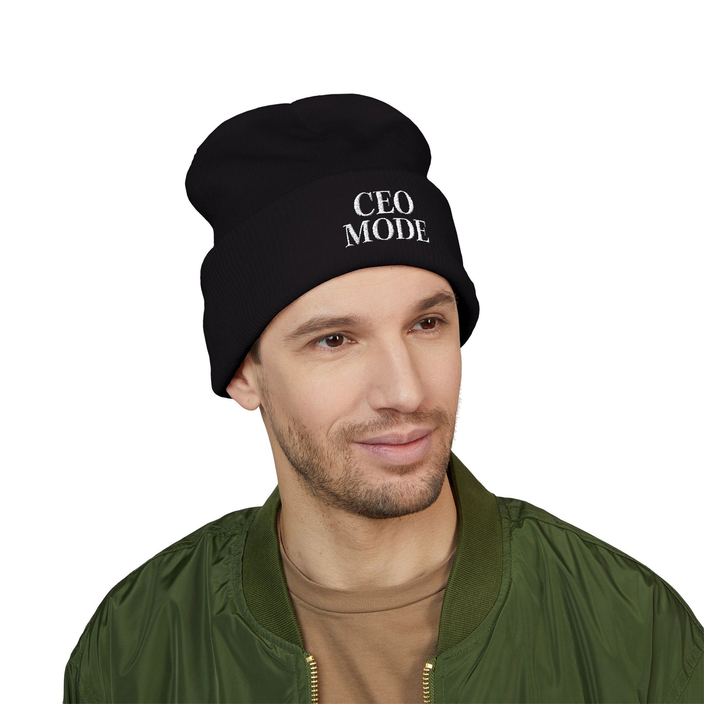 CEO Mode Embroidered Classic Cuffed Beanie