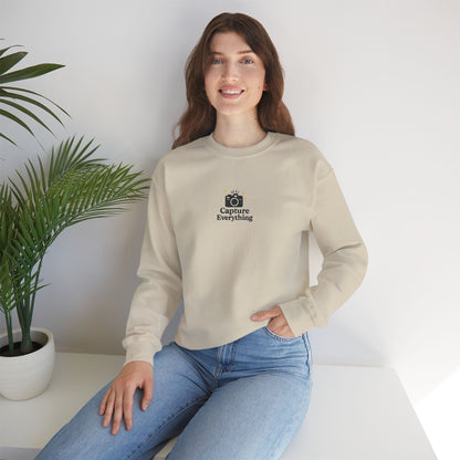 Capture Everything Embroidered Crewneck Sweatshirt