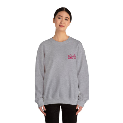 The Remote Nurse Embroidered Crewneck Sweatshirt
