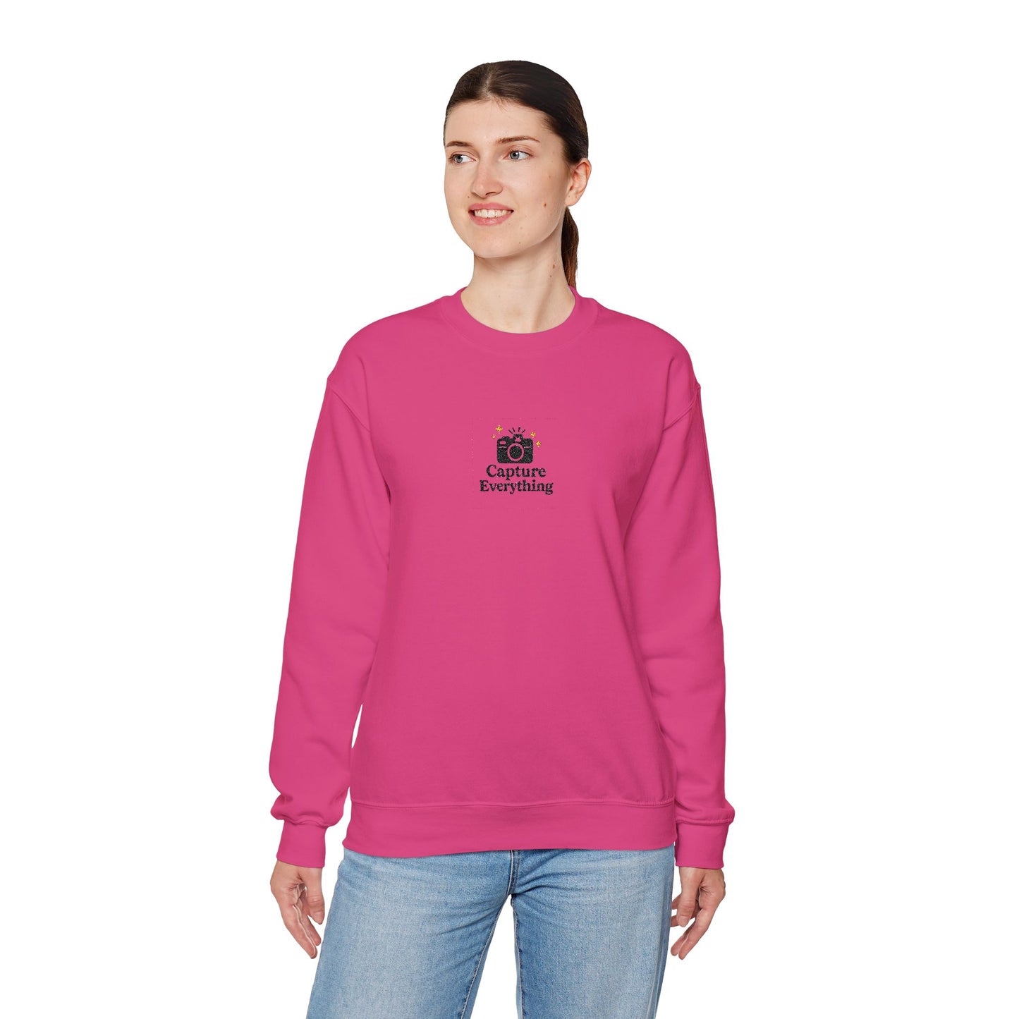 Capture Everything Embroidered Crewneck Sweatshirt