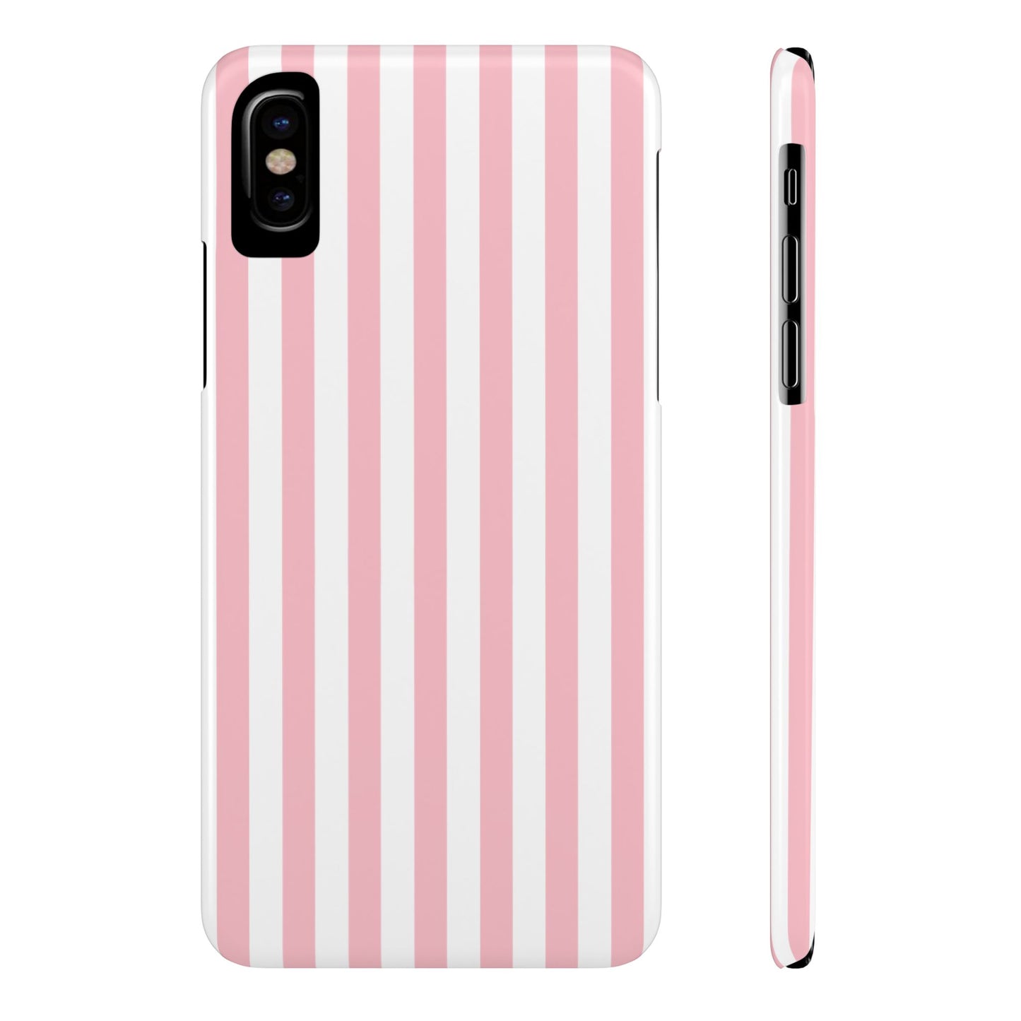Pink Striped Summer Slim iPhone Case