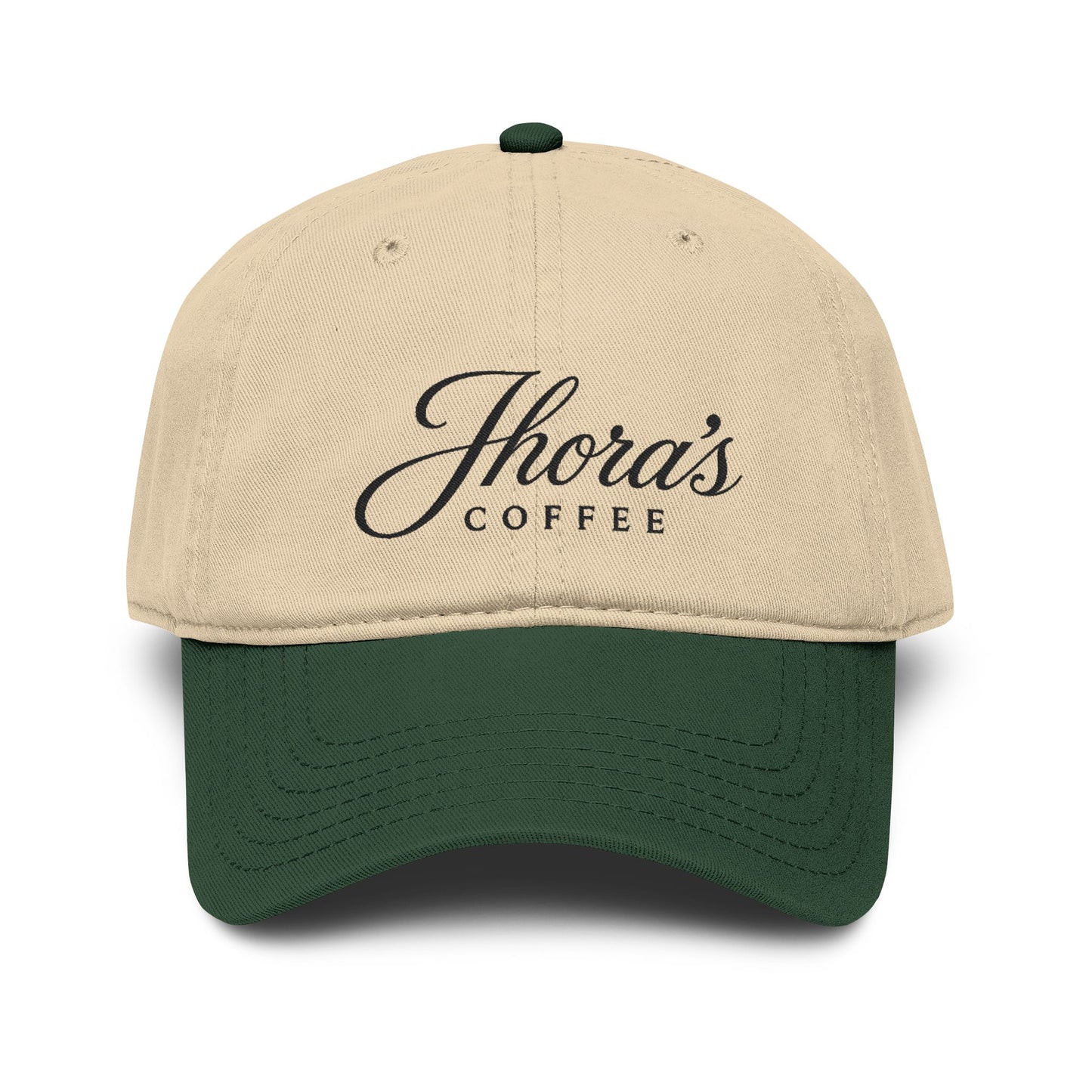 Jhora's Coffee Embroidered Baseball Cap