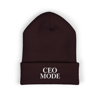 CEO Mode Embroidered Classic Cuffed Beanie
