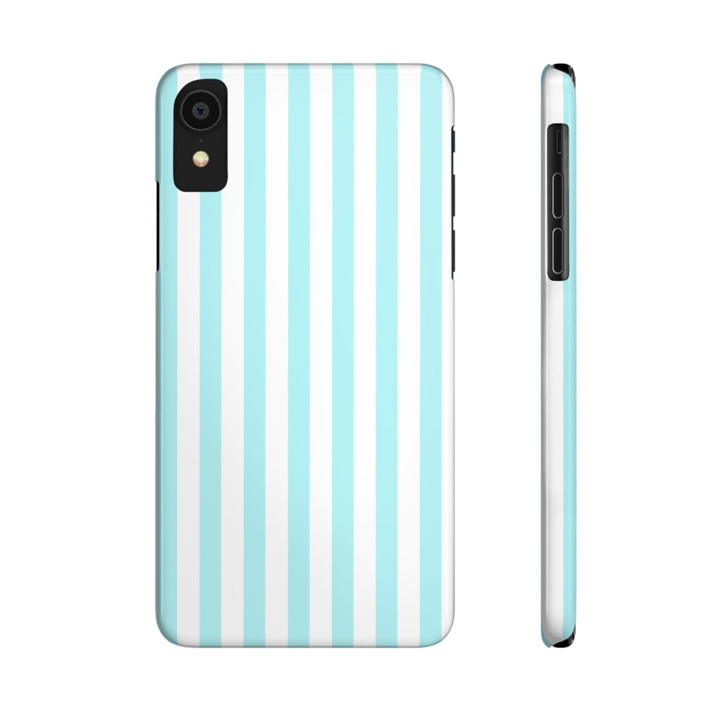 Blue Striped Summer Slim iPhone Case
