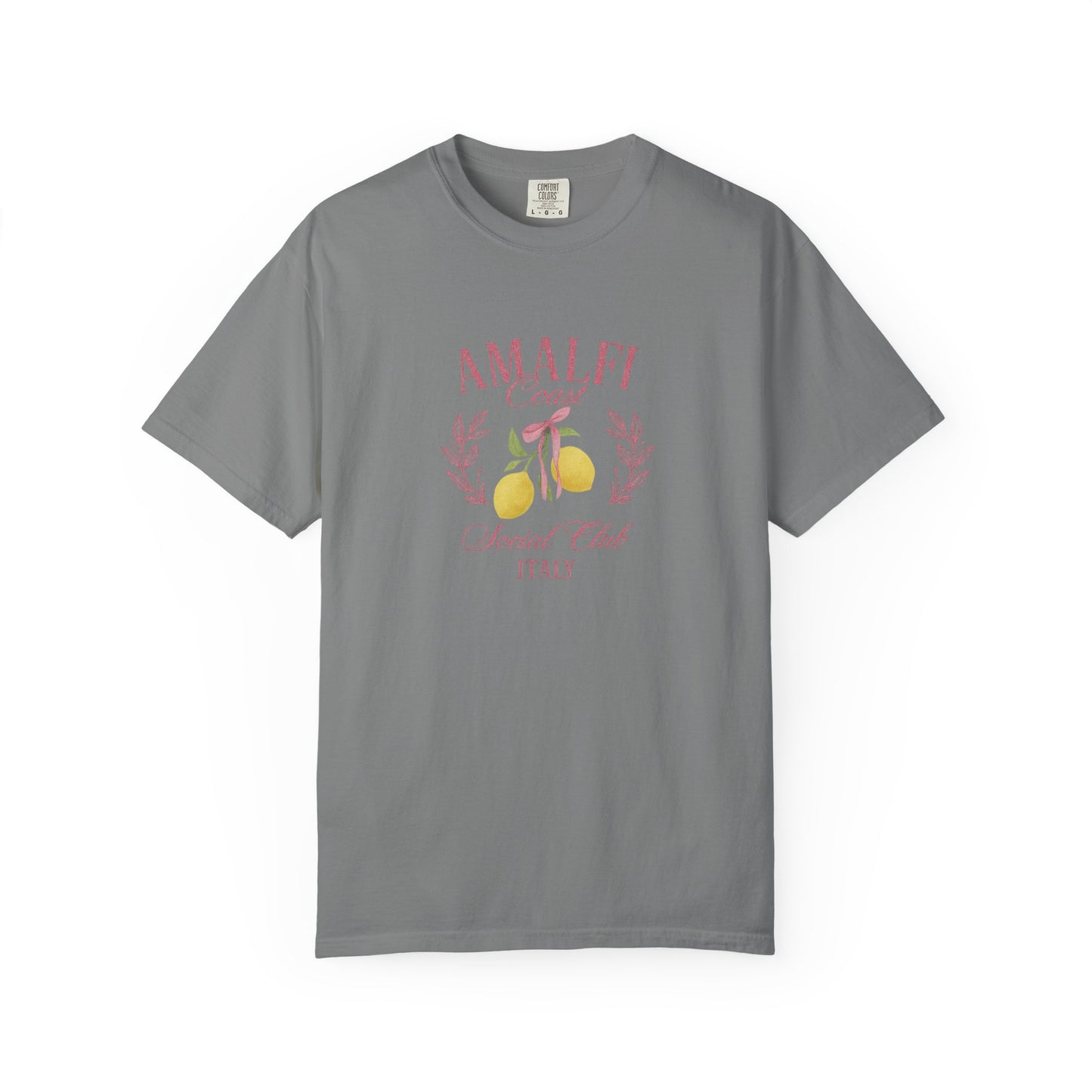 Amalfi Coast Social Club Pink Oversized T-shirt