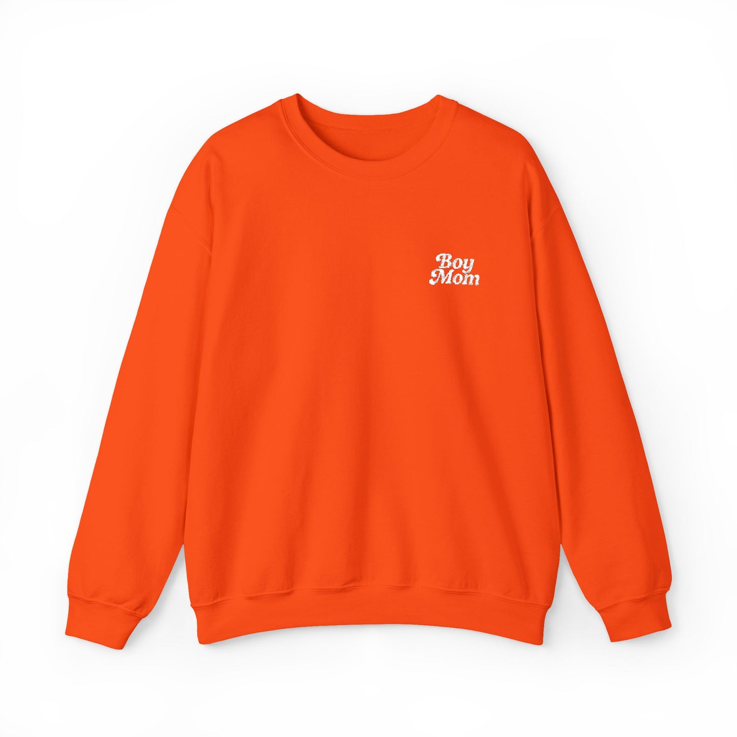 Boy Mom Retro Embroidered Crewneck Sweatshirt