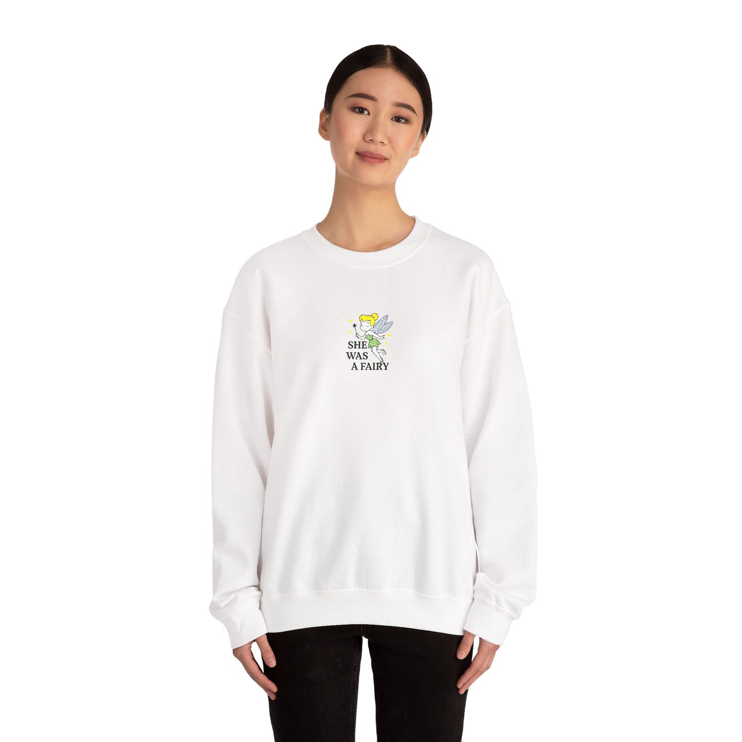 She Was a Fairy Embroidered Crewneck Sweatshirt