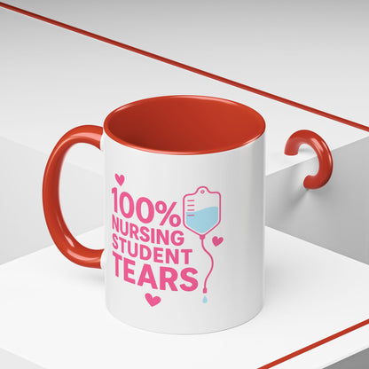 Nursing Student Tears Accent Mug