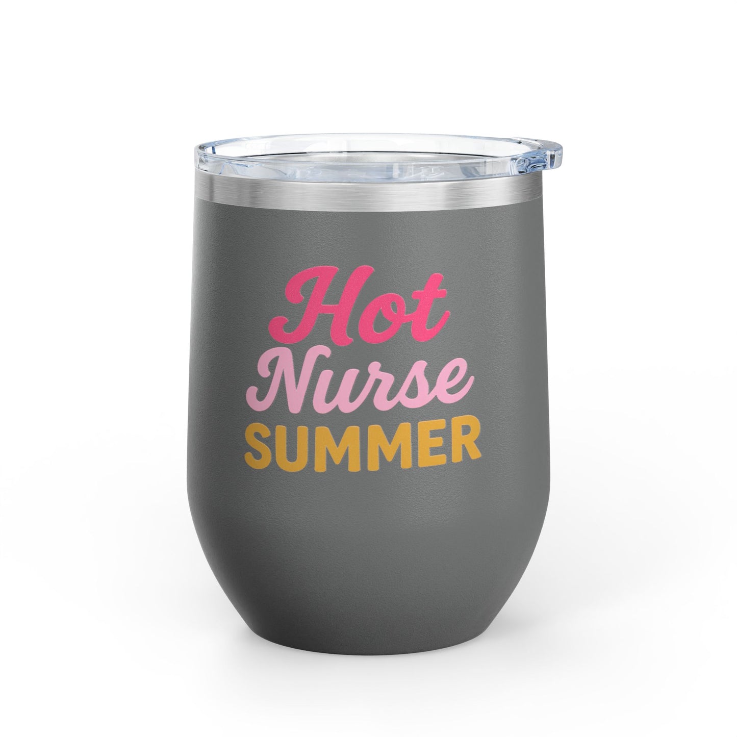 Hot Nurse Summer Wine Tumbler (12 oz)