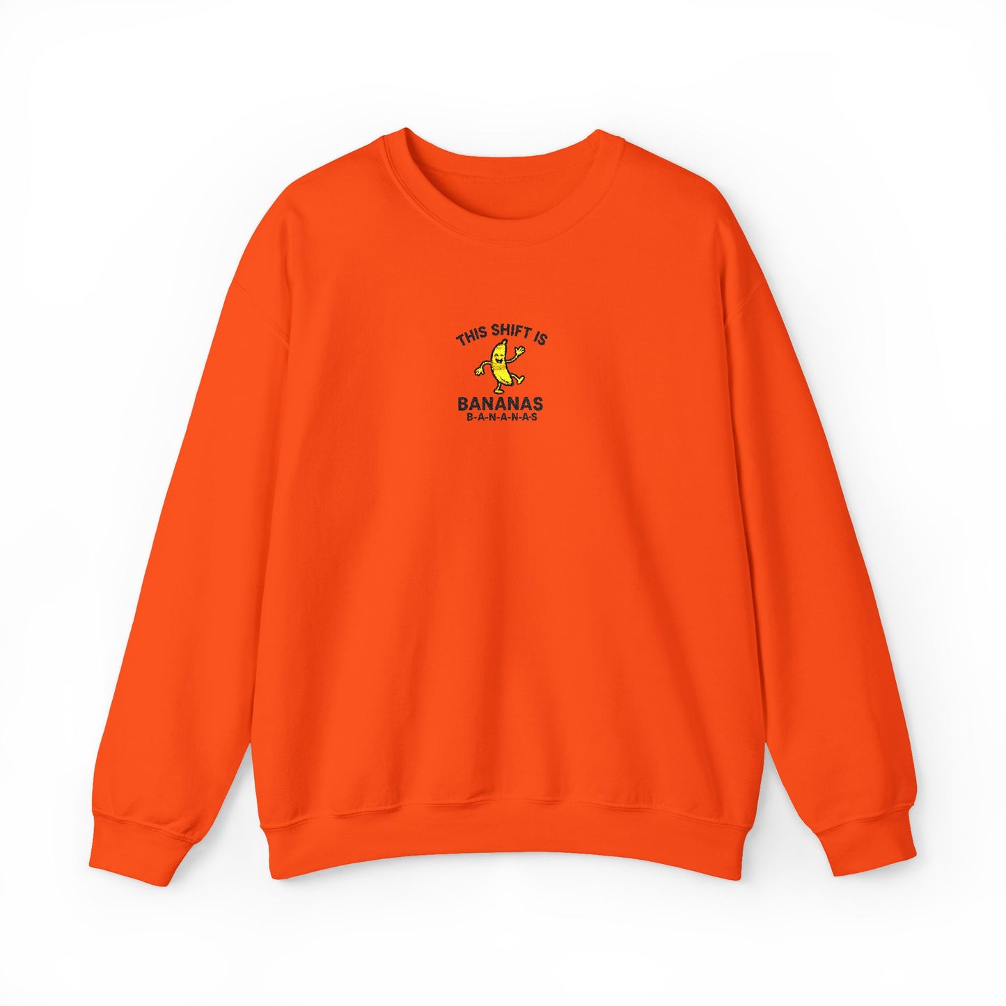 This Shift is Bananas Dancing Embroidered Crewneck Sweatshirt
