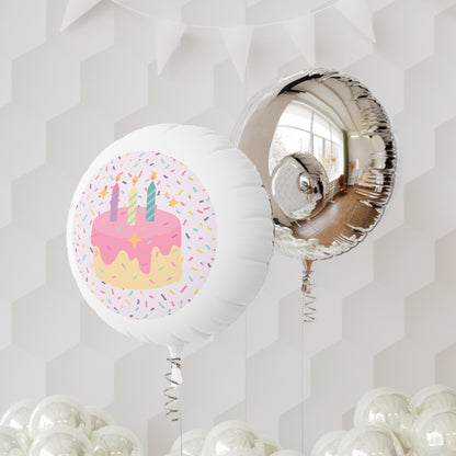 Pink Birthday Sprinkles Mylar Helium 22" Balloon