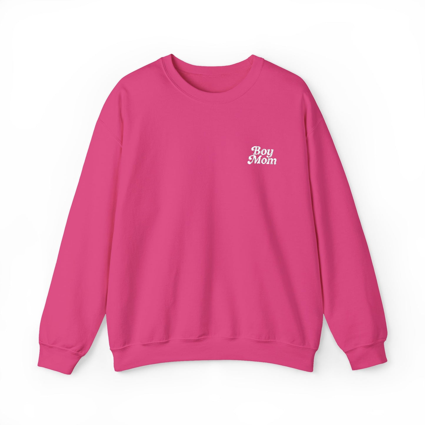 Boy Mom Retro Embroidered Crewneck Sweatshirt