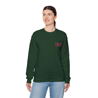 The Remote Nurse Embroidered Crewneck Sweatshirt