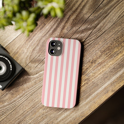 Pink Striped Summer Slim iPhone Case