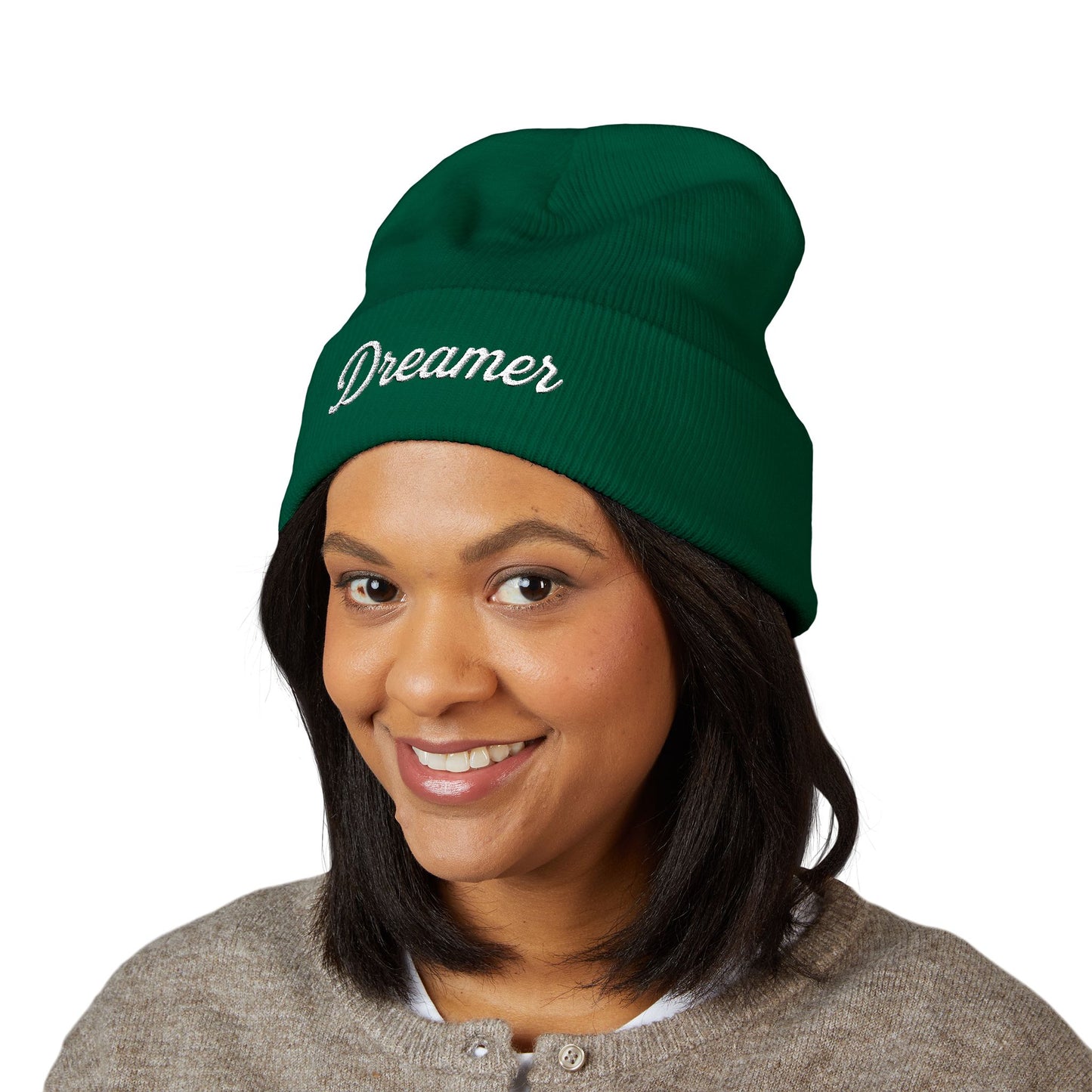 Dreamer Embroidered Classic Cuffed Beanie