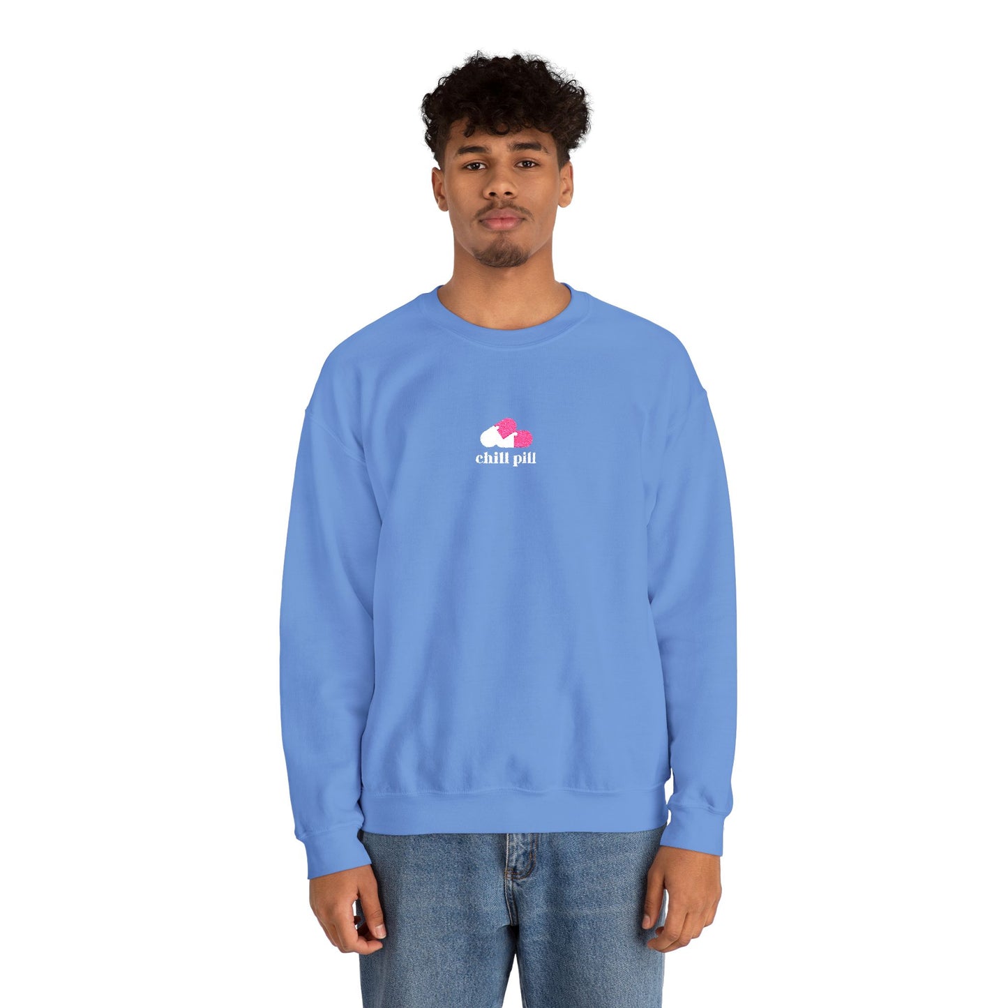 Chill Pill Embroidered Crewneck Sweatshirt