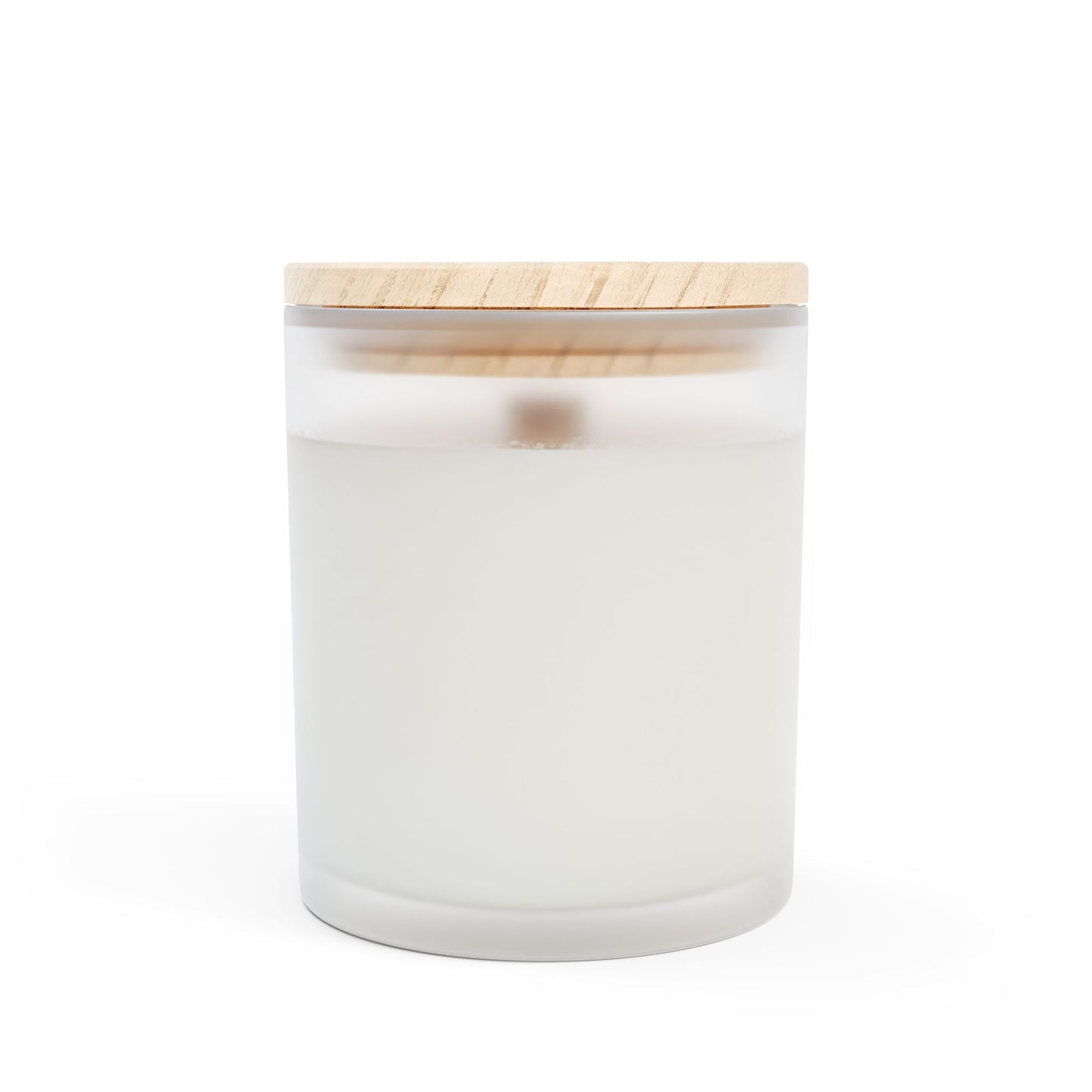 Light for Peace and Healing Frosted Glass Woodwick Candle