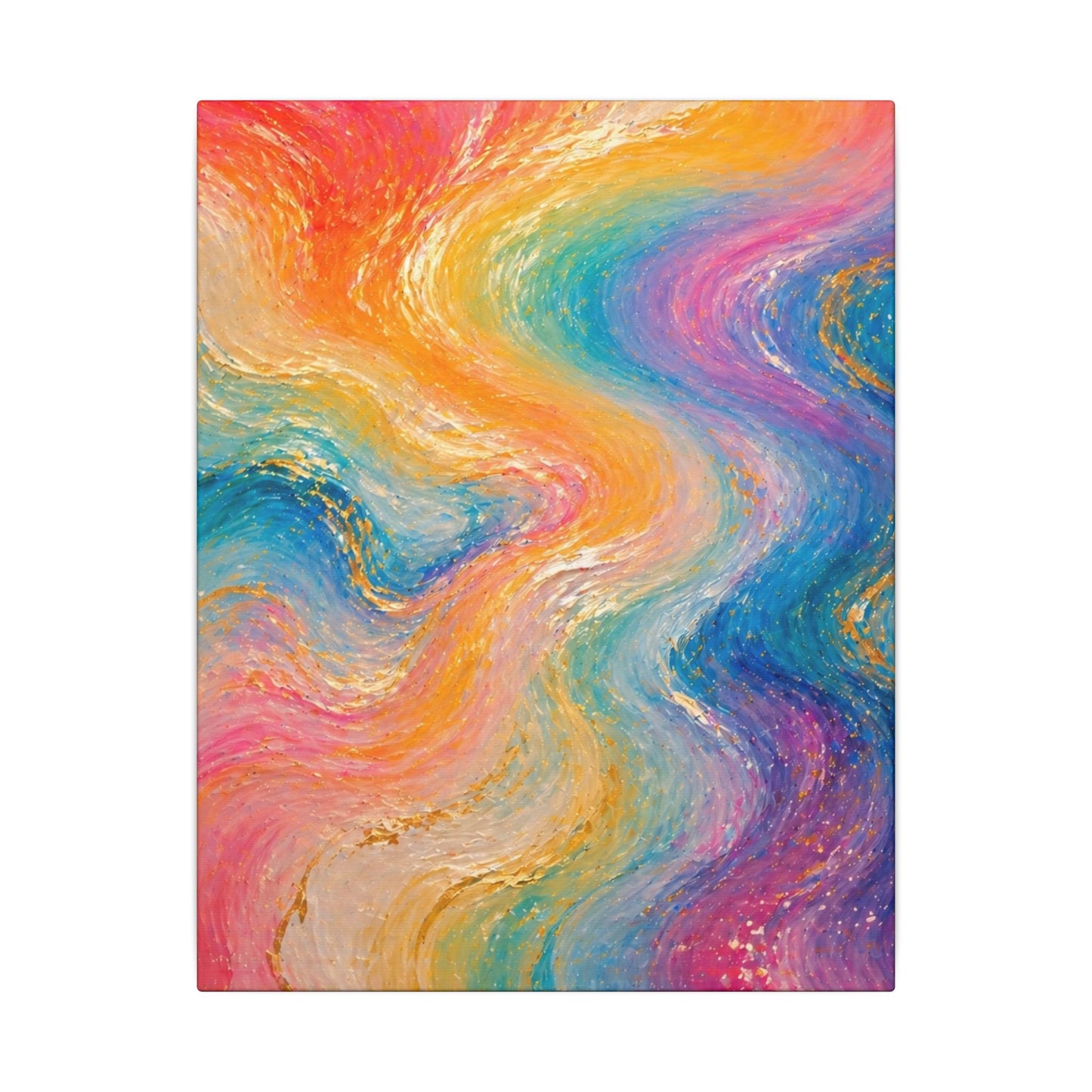 Rainbow Wave — Matte Canvas Wall Art