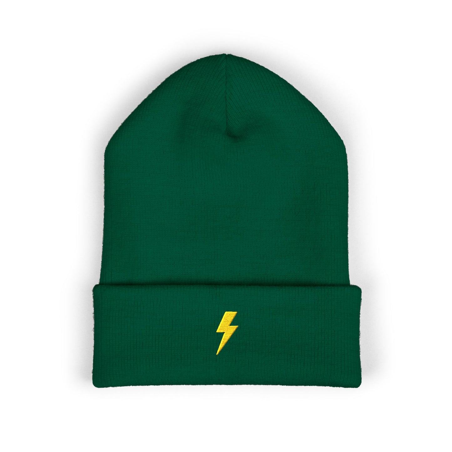 Lightning Bolt Embroidered Classic Cuffed Beanie