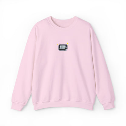 Call Me Beep Me Pager Embroidered Crewneck Sweatshirt