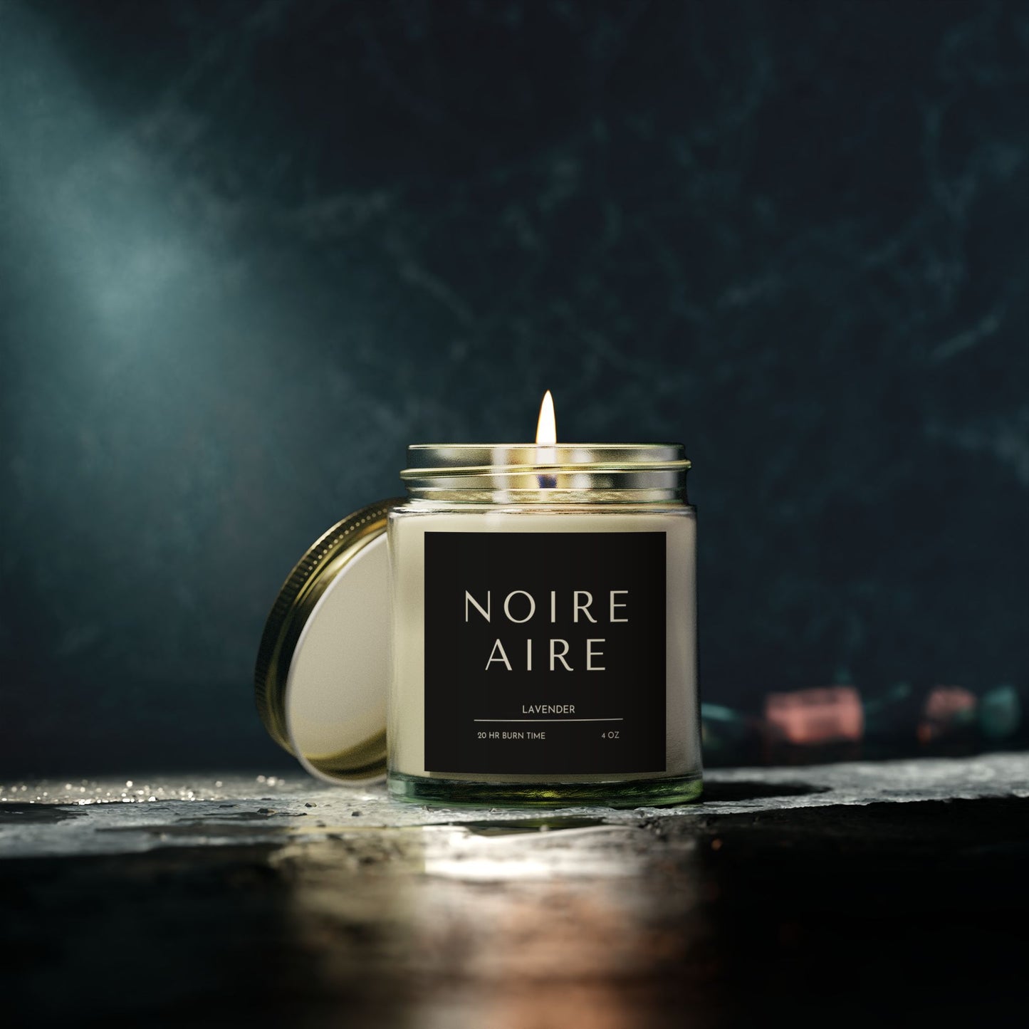 Noire Aire Lavender Scented Candles (4oz, 9oz)