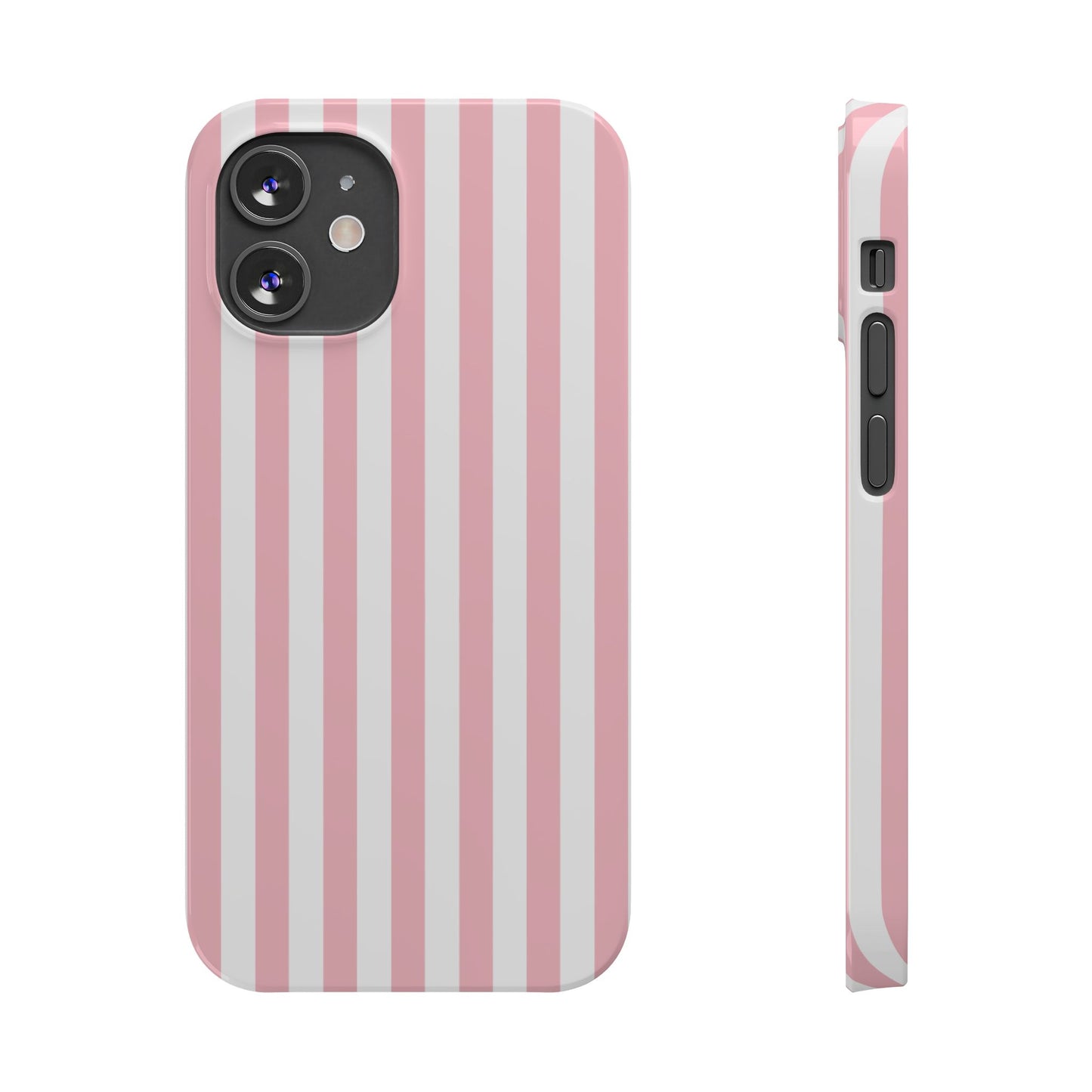 Pink Striped Summer Slim iPhone Case