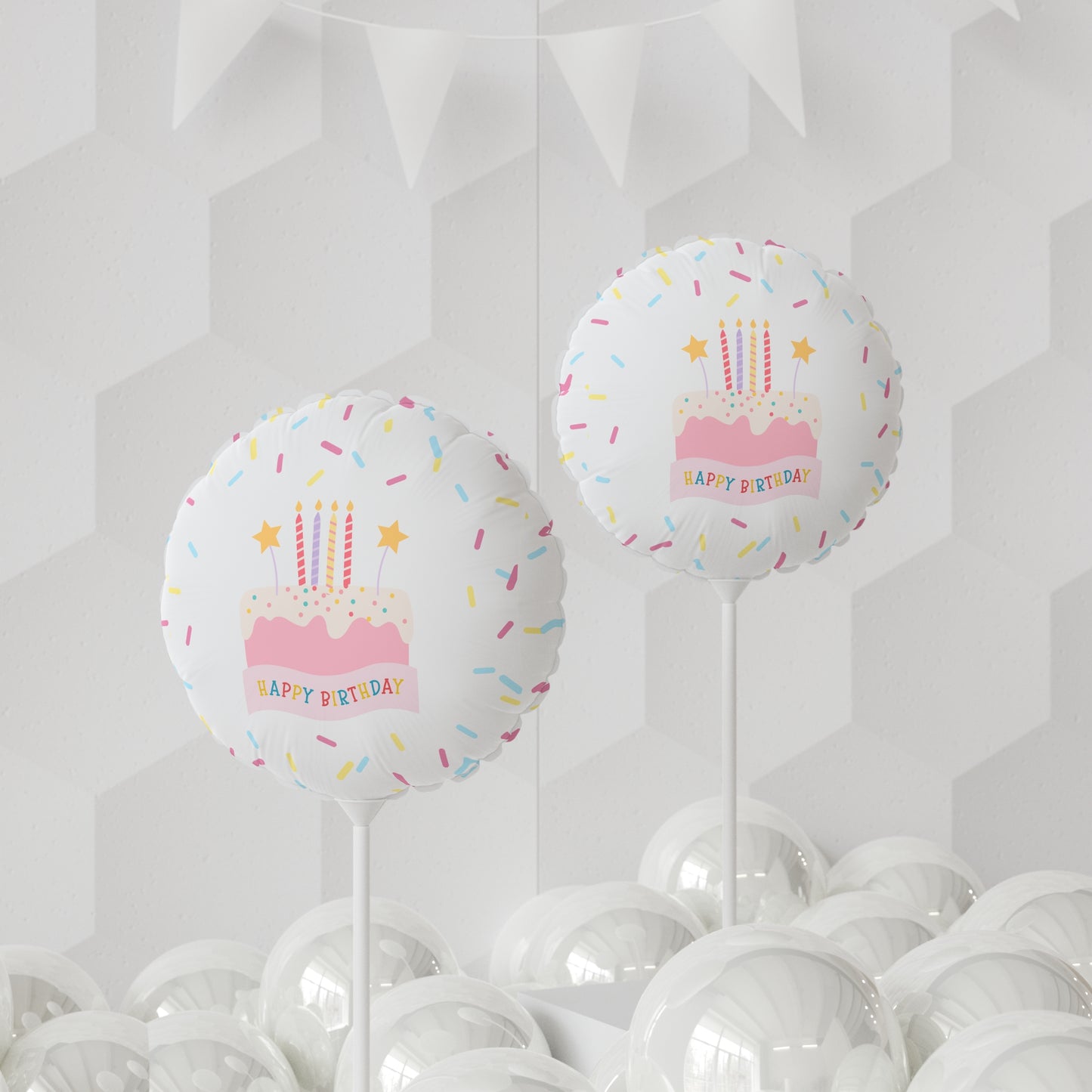 Happy Birthday Candles 11" Balloon