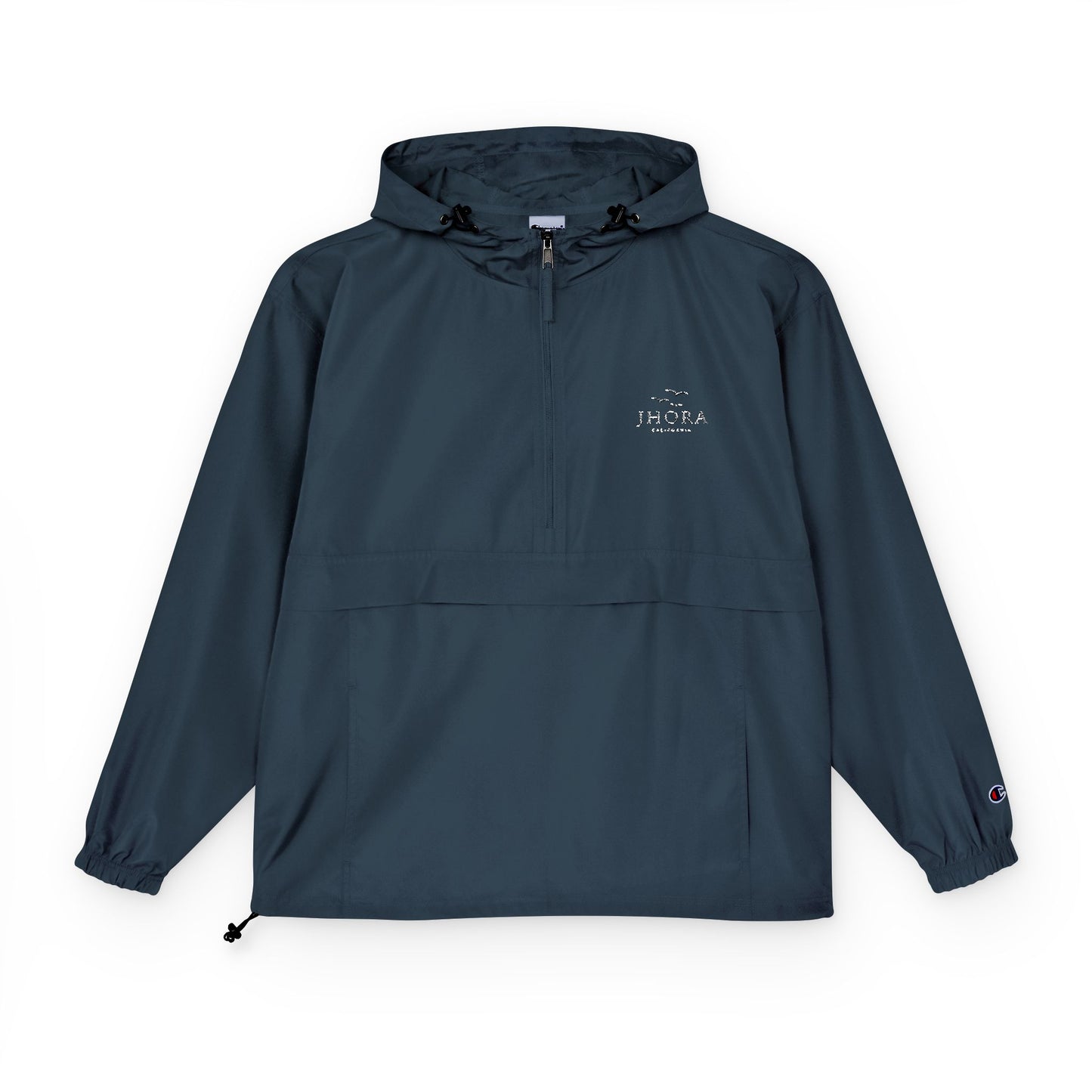 Jhora California Personalized Embroidered Packable Anorak Windbreaker Jacket