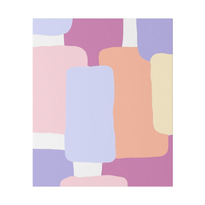 Technicolor Beat Matte Canvas, Stretched