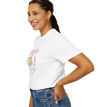 Amalfi Coast Social Club Pink Oversized T-shirt