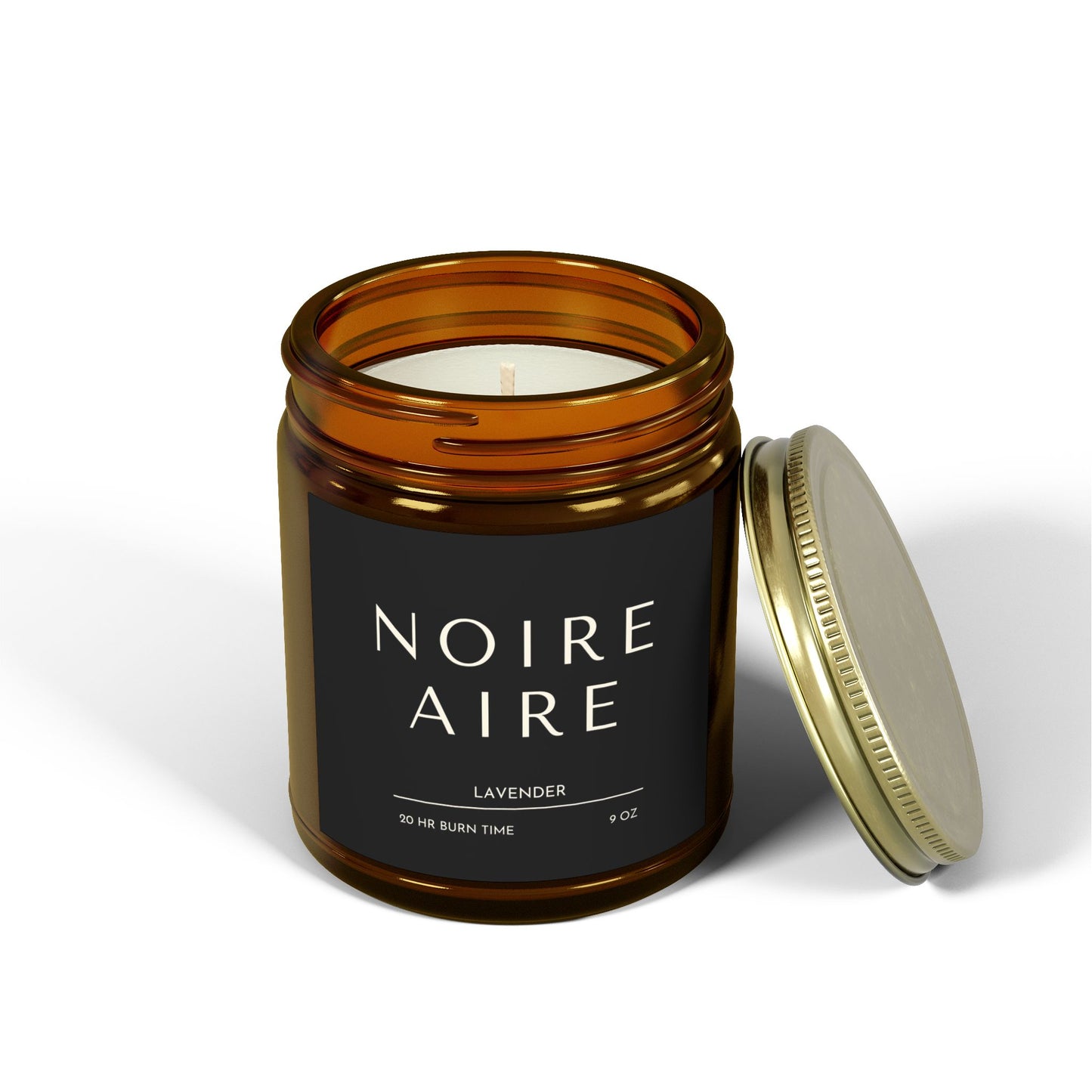 Noire Aire Lavender Scented Candles (4oz, 9oz)