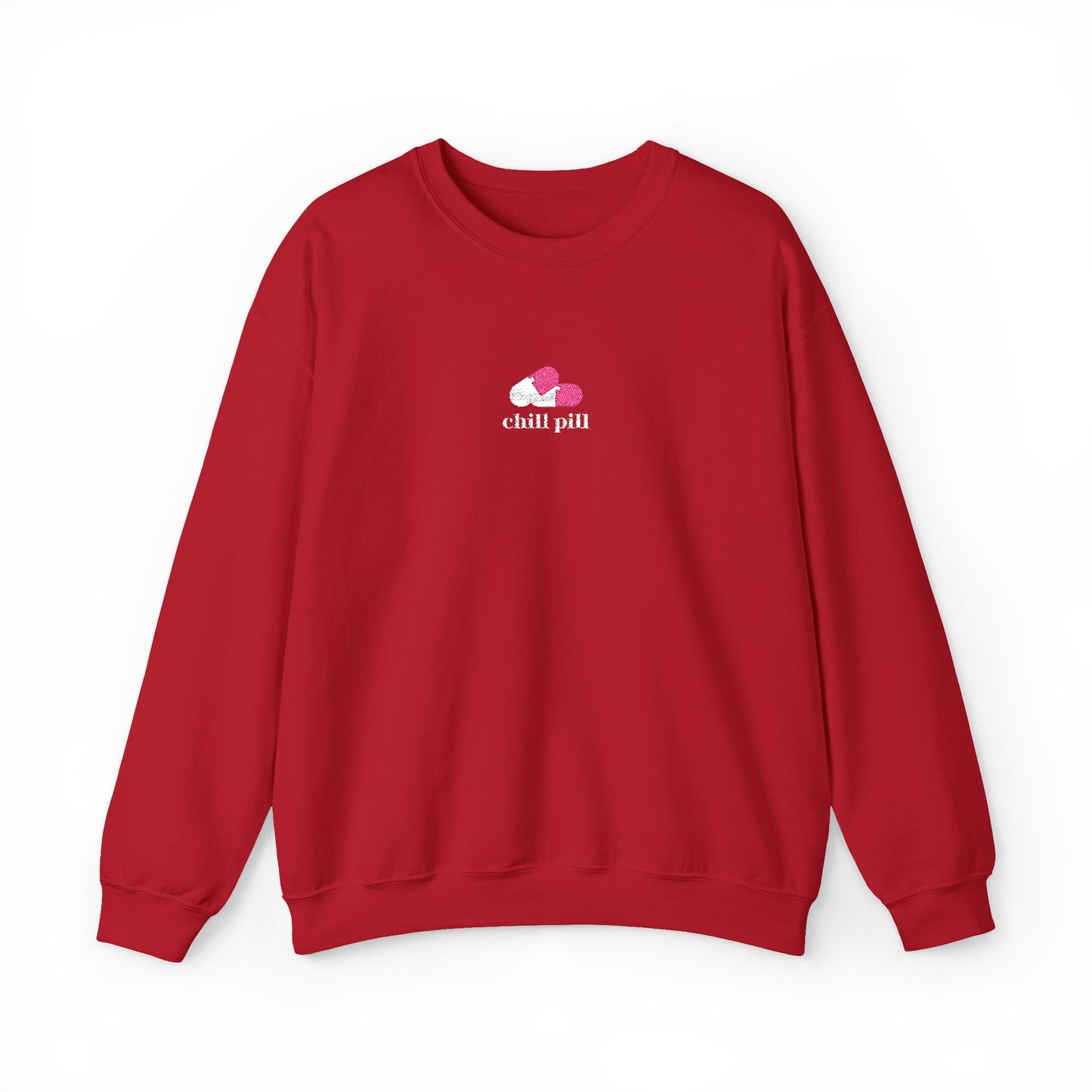 Chill Pill Embroidered Crewneck Sweatshirt